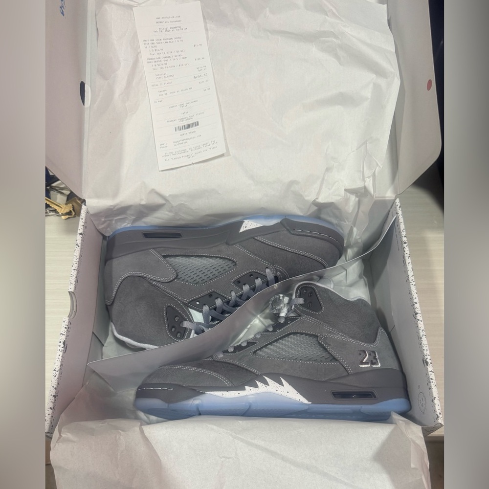 Jordan Retro 5 Wolf Grey